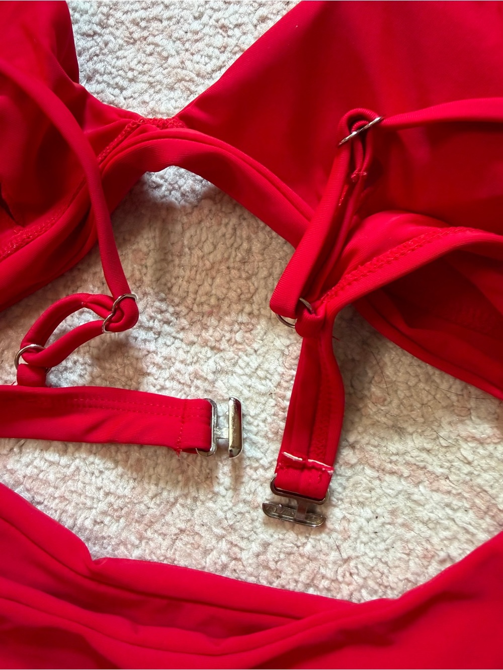 Women's Red Triangle Bikini Set - Picture 5 of 5